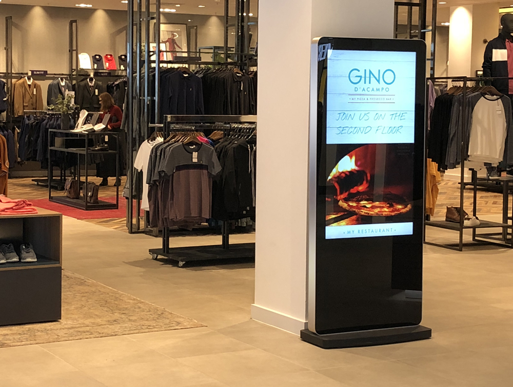 Digital-display- at retail stores