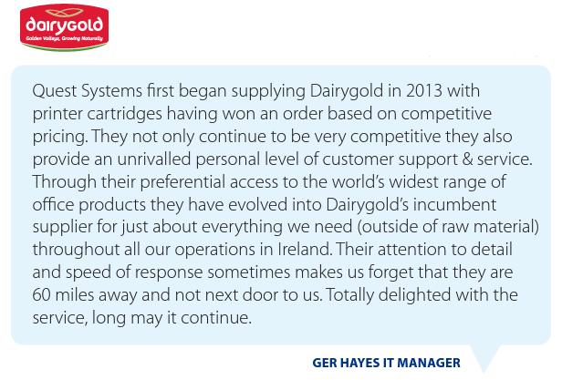 Dairygold testimonial